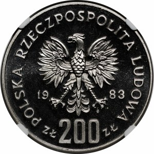SAMPLE Nickel 200 gold 1983 300 Years of the Battle of Vienna - bust