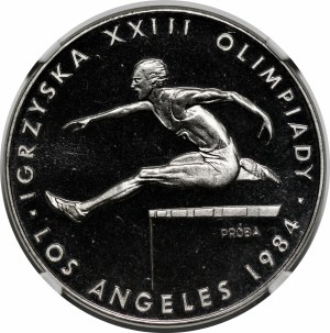 SAMPLE Nickel 200 gold 1984 Games of the XXIII Olympiad Los Angeles 1984.