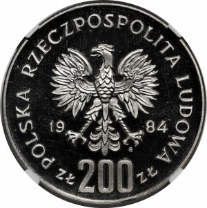 SAMPLE Nickel 200 gold 1984 Games of the XXIII Olympiad Los Angeles 1984.