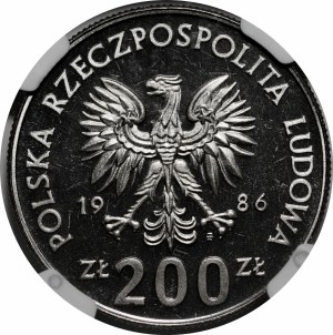 SAMPLE NIKIEL 200 PLN 1986 Environmental Protection - Owl's Head