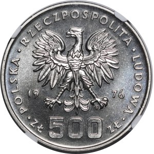 PRÓBA NIKIEL 500 złotych 1976 Tadeusz Kościuszko - głowa prawo