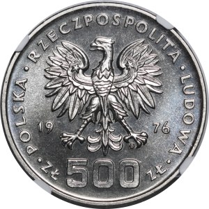SAMPLE NIKIEL 500 gold 1976 Tadeusz Kosciuszko - head of the law