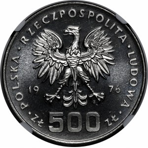 PRÓBA NIKIEL 500 złotych 1976 Tadeusz Kościuszko - głowa na wprost