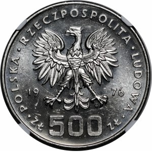 PRÓBA NIKIEL 500 złotych 1976 Kazimierz Pułaski - głowa na wprost