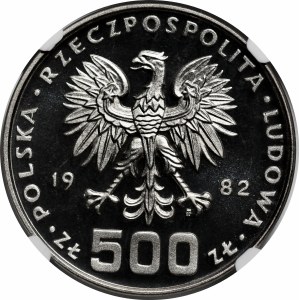 PRÓBA NIKIEL 500 złotych 1982 Dar Młodzieży