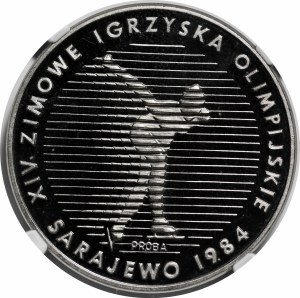 SAMPLE NIKIEL 500 gold 1983 XIV Olympic Winter Games Sarajevo 1984.