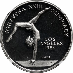 SAMPLE NIKIEL 500 gold 1983 Games of XXIII Olympiad Los Angeles 1984