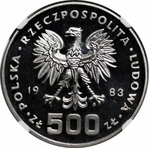 SAMPLE NIKIEL 500 gold 1983 Games of XXIII Olympiad Los Angeles 1984