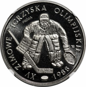 SAMPLE NIKIEL 500 gold 1987 XV Olympic Winter Games 1988 - hockey player.