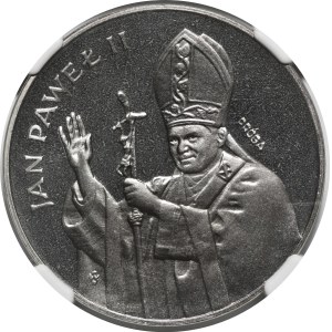 PRÓBA NIKIEL 1000 złotych 1982 Jan Paweł II - popiersie z krzyżem