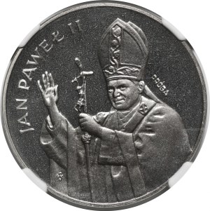 SAMPLE NIKIEL 1000 gold 1982 John Paul II - bust with cross