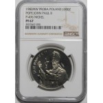 PRÓBA NIKIEL 1000 złotych 1982 Jan Paweł II - popiersie z krzyżem