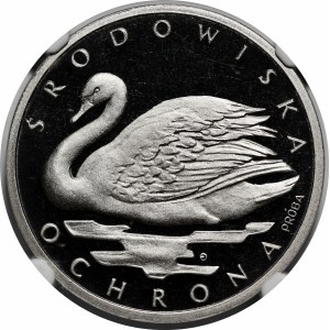 PRÓBA NIKIEL 1000 złotych 1984 Ochrona Środowiska - Łabędź