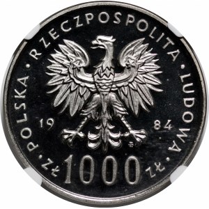 PRÓBA NIKIEL 1000 złotych 1984 40-lecie PRL