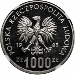 PRÓBA NIKIEL 1000 złotych 1985 Przemysław II - półpostać