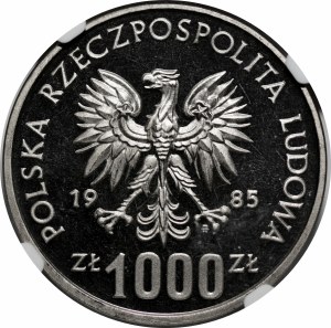 SAMPLE NIKIEL 1000 gold 1985 Przemyslaw II - half figure
