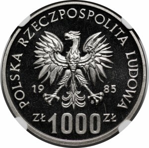 SAMPLE NIKIEL 1000 PLN 1985 Environmental Protection - Squirrel.