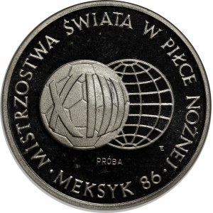 PRÓBA NIKIEL 1000 złotych 1986 MŚ w PN - Meksyk 86