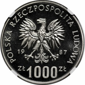 SAMPLE Nickel 1000 gold 1987 Casimir III the Great - half figure