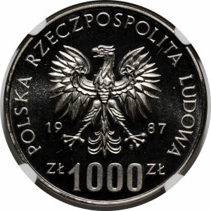 SAMPLE NIKIEL 1000 PLN 1987 Wroclaw
