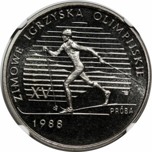 SAMPLE NIKIEL 1000 gold 1987 XV Olympic Winter Games 1988.
