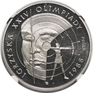 SAMPLE NIKIEL 1000 gold 1987 Games of XXIV Olympiad 1988