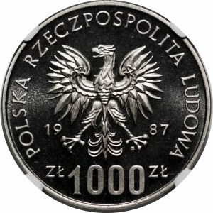 PRÓBA NIKIEL 1000 złotych 1987 Igrzyska XXIV Olimpiady 1988