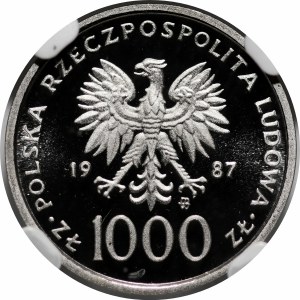 PRÓBA NIKIEL 1000 złotych 1987 Jan Paweł II