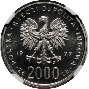 PRÓBA NIKIEL 2000 złotych 1977 Fryderyk Chopin