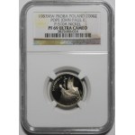 PRÓBA NIKIEL 2000 złotych 1987 Jan Paweł II - popiersie z krzyżem