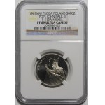 PRÓBA NIKIEL 5000 złotych 1987 Jan Paweł II - popiersie z krzyżem