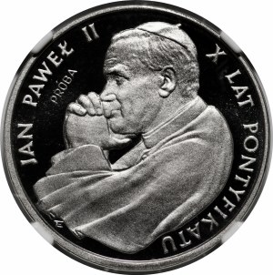 NIKIEL 5000 gold 1988 John Paul II - X Years of the Pontificate