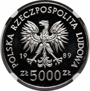 SAMPLE NIKIEL 5000 zl 1989 Saving the Monuments of Toruń