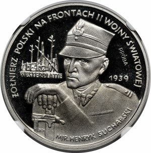 SAMPLE Nickel 5000 gold 1989 Westerplatte