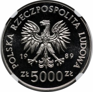 SAMPLE Nickel 5000 gold 1989 Westerplatte