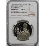PRÓBA NIKIEL 10000 złotych 1987 Jan Paweł II - popiersie z krzyżem na wprost
