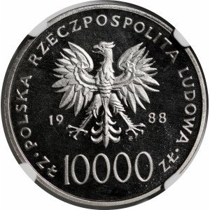 PRÓBA NIKIEL 10000 złotych 1988 Jan Paweł II - X Lat Pontyfikatu