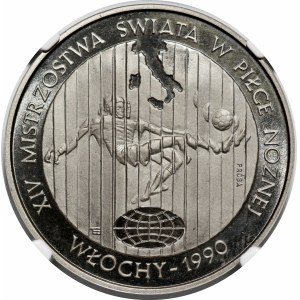 PRÓBA NIKIEL 20000 złotych 1989 XIV Mistrzostwa Świata W Piłce Nożnej - piłkarz