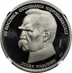 SAMPLE NIKIEL 50000 gold 1988 Józef Piłsudski