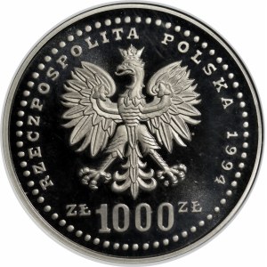 PRÓBA NIKIEL 1000 złotych 1994 XV Puchar Świata - FIFA - USA 1994
