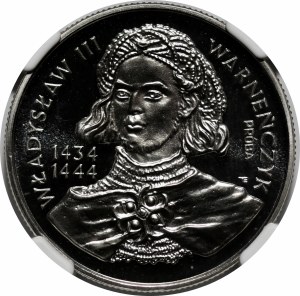 SAMPLE NIKIEL 10000 zlotys 1992 Wladyslaw III Varnañczyk - bust