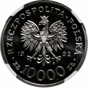 PRÓBA NIKIEL 10000 złotych 1992 Władysław III Warneńczyk - popiersie