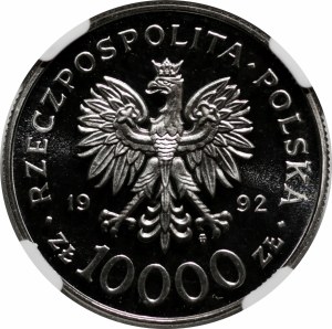 SAMPLE NIKIEL 10000 zlotys 1992 Wladyslaw III Varnañczyk - bust