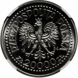 PRÓBA NIKIEL 20000 złotych 1994 Zygmunt I Stary - popiersie