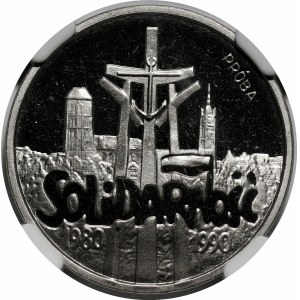 PRÓBA NIKIEL 50000 złotych 1990 Solidarność 1980-1990