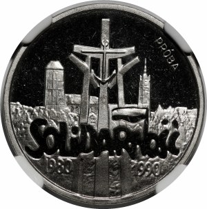 SAMPLE NIKIEL 50000 PLN 1990 Solidarity 1980-1990