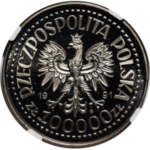 PRÓBA NIKIEL 100000 złotych 1991 Jan Paweł II
