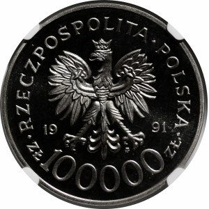 PRÓBA NIKIEL 100000 złotych 1991 Tobruk