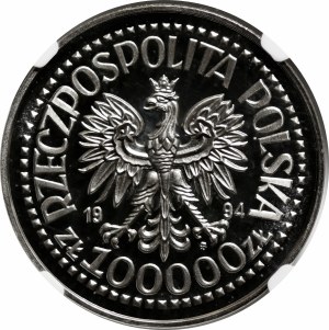 SAMPLE NIKIEL 100000 gold 1994 50th Anniversary of the Warsaw Uprising