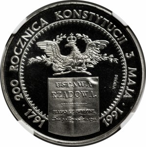 SAMPLE Nickel 200000 gold 1991 200th Anniversary of the May 3 Constitution